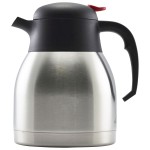 Neville Genware Stainless Steel Vacuum Push Button Jug 1 Litre