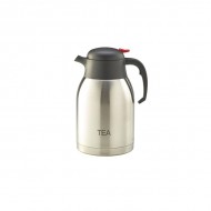 Neville Genware Tea Inscribed Stainless Steel Vacuum Jug, 2 Litres