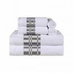 Larissa 100% Cotton, Soft, Extremely Absorbent, 6 Piece Towel Set, White