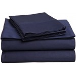 Superior Egyptian Cotton 300-Thread-Count Sheet Set, Deep Pocket, King, Navy Blue