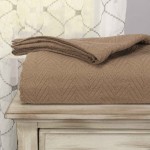 Superior 100-Percent Cotton Metro Blanket, Full/Queen, Taupe