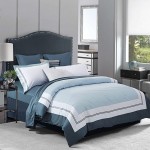 Superior Meridian 300-Thread Count Cotton Embroidered Duvet Cover and Sham Set - Full/Queen