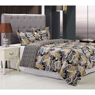 Superior Midnight 300 Thread Count, Reversible, 100% Cotton, Full/Queen Duvet Cover Set