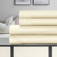 Superior 1500-Thread Count Solid Premium Egyptian Cotton Deep Pocket Sheet Set, fits a mattress up to 18 inches; Size: Queen,