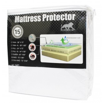 Superior Waterproof Noiseless Hypoallergenic Mattress Protector, Fits mattresses up to 22 inches thick. ( FOR CRIBS)