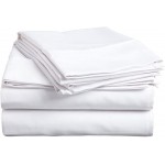 Superior Egyptian Cotton 300-Thread-Count Sheet Set, Deep Pocket, Queen, White