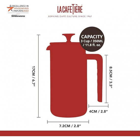 Shop quality La Cafetière Pisa Cafetière, 3-Cup/350ml, Heat-Resistant Borosilicate Glass and Stainless Steel with Easy-Grip Plunger. in Kenya from vituzote.com Shop in-store or online and get countrywide delivery!