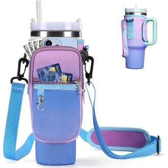 Billz Buddy Tumbler Accessory Bag for S'well XL & Stanley 40oz Travel Mug  - Gradient