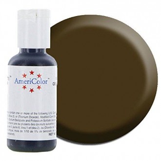 Americolor Chocolate Brown Soft Gel Paste, 22 ml