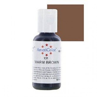 Americolor Warm Brown Soft Gel Paste Food Color,  22 ml