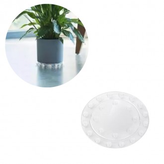 Elho Floor Protector Round Transparent, 12.5cm