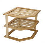 Copco Bamboo 3-Tier Kitchen Corner Storage Shelf