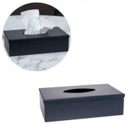 Zuri Steel Finish Tissue Box Holder - Matt Grey - Made in KENYA