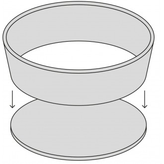 Kitchen Craft Non-Stick Loose Base Deep Cake Pan, 18cm