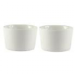 Dunelm Ramekin Pausa Dishes, White, Set of 2