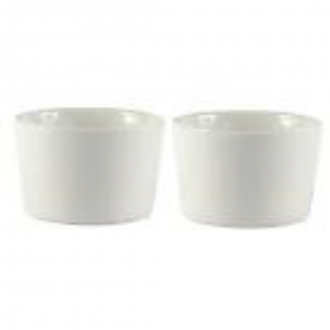 Dunelm Ramekin Pausa Dishes, White, Set of 2