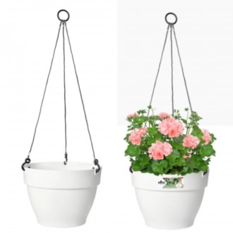 Elho Vibia Campana Hanging Basket 26cm, White