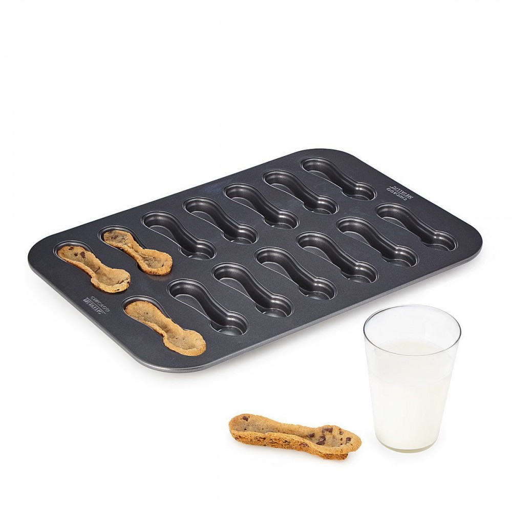 Chicago Metallic Baking Pan Non-Stick Spoon Cookie Dunker 14 Mold