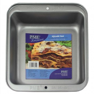 PME Non Stick - Square Pan,  Carbon Steel  (19.5 x 19.5 x 4.5cm / 7.7 x 7.7 x 1.8”)