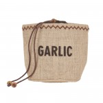 Natural Elements Hessian Garlic Bag