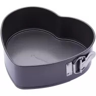 Master Class Heart Shaped Cake Tin - 9 Inch Springform Cake Tin with Loose Base and Non Stick Coating Master Class Heart Shaped Cake Tin - 9 Inch Springform Cake Tin with Loose Base and Non Stick Coating