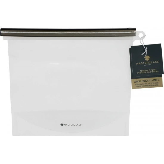 MasterClass 1.5-Litre Reusable Food Bag with Leakproof and Airtight Seal, BPA-Free Silicone, MCFBAG1500 Shop quality MasterClass 1.5-Litre Reusable Food Bag with Leakproof and Airtight Seal, BPA-Free Silicone in Kenya from vituzote.com Shop in-store or online and get countrywide delivery!