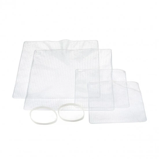 MasterClass Set of 4 Silicone Stretch Lids - Reusable Eco-Friendly Cling Film Alternatives, 25 and 15cm, MCFCSQ4PCASTD Shop quality MasterClass Set of 4 Silicone Stretch Lids - Reusable Eco-Friendly Cling Film Alternatives, 25 and 15cm in Kenya from vituzote.com Shop in-store or online and get countrywide delivery!