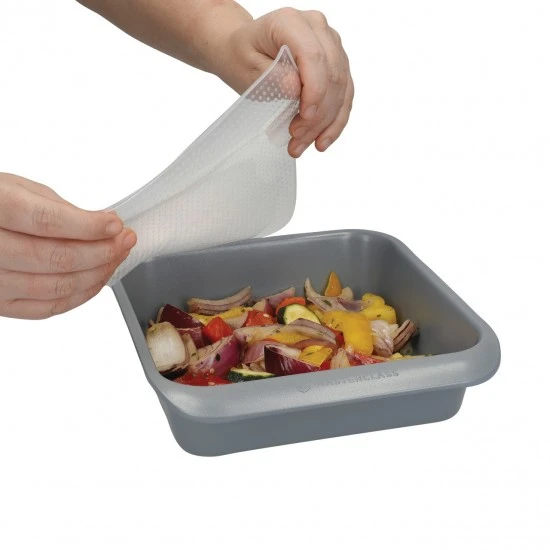 MasterClass Set of 4 Silicone Stretch Lids - Reusable Eco-Friendly Cling Film Alternatives, 25 and 15cm, MCFCSQ4PCASTD Shop quality MasterClass Set of 4 Silicone Stretch Lids - Reusable Eco-Friendly Cling Film Alternatives, 25 and 15cm in Kenya from vituzote.com Shop in-store or online and get countrywide delivery!